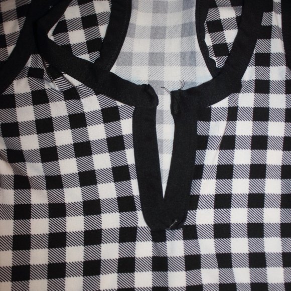 HPCALLIE GINGHAM BLACK&NAVY BODYCON MIDI DRESS(S) - Picture 10 of 11